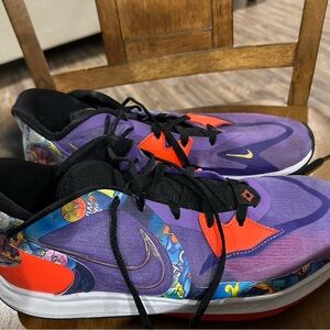 Nike Purple and Orange Athletic Shoes